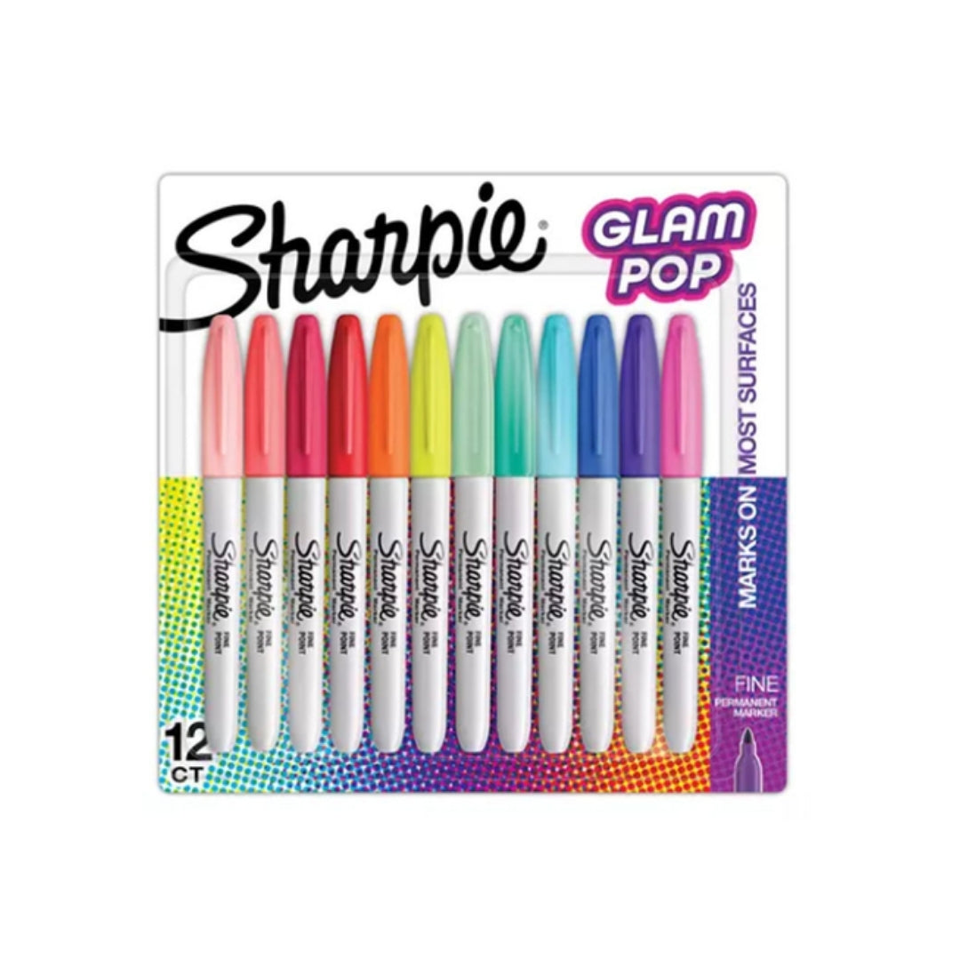 Plumones Sharpie 12, punta fina