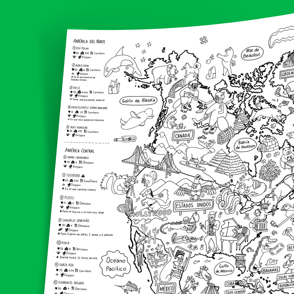 Mapa PROYECTO ANIMALES DE AMÉRICA