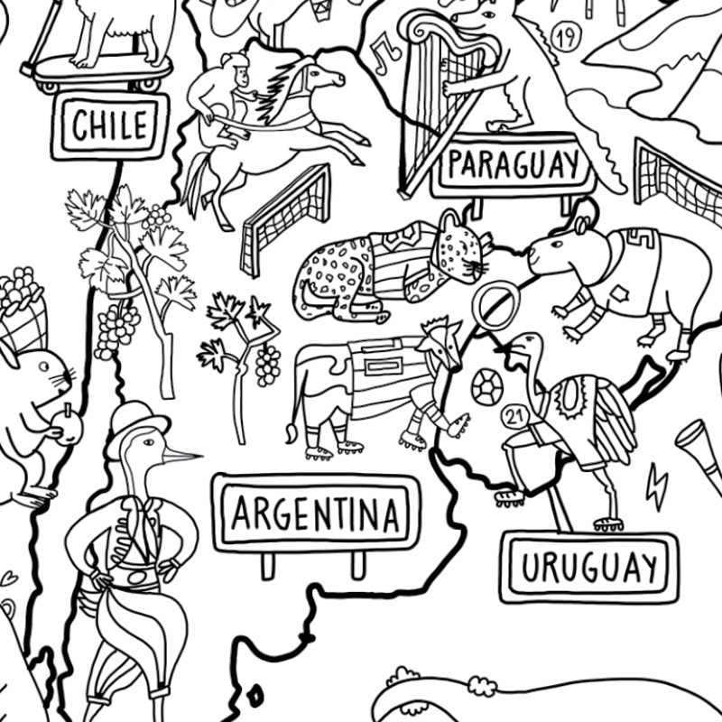Mapa PROYECTO ANIMALES DE AMÉRICA