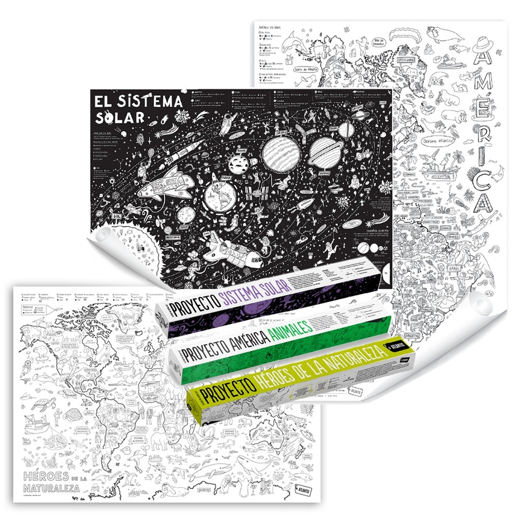 Pack 3 Láminas Atlantis GIGANTES  a elección