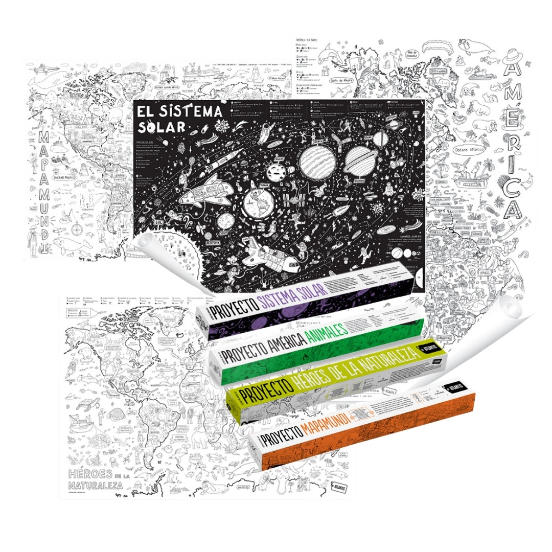 PACK FAMILIAR! 4 Láminas Atlantis GIGANTES a elección